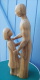 Statue, Sculpture Fait Main, Femme Et Enfant En Bois, Pièce Unique - Wood