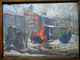 Delcampe - WW1 Le Feu - Hiver 1917 - Huile Sur Panneau - ECOLE EUROPENNE Signée - Autres & Non Classés