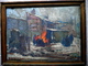 Delcampe - WW1 Le Feu - Hiver 1917 - Huile Sur Panneau - ECOLE EUROPENNE Signée - Autres & Non Classés