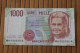 ITALIE 1000 Lires 3/10/1990 ITALIA  Royaume &gt; Biglietto Di Stato &gt; Italia &ndash;  Mille Lires - 1000 Lire