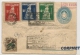 URUGUAY - 1923 Circulated ENTIRE UPRATED COVER With BATALLA DE SARANDI Yvert # 272/4 (first Day) + Air Mail Yvert # A3 - Uruguay