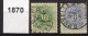 BELGIUM 1870 Perf.15 - Yv.TT 1-2 (Mi.Porto 1-2, Sc.J 1-2) Used Perfect (VF) - Postzegels