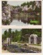 Lot Of 5, Victoria BC Canada, Butchart's Gardens, C1940s Vintage Colorized Real Photo Postcards - Victoria