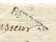 RENNES (lenain N°4) + "3"/ Lettre  Pour St Malo - 1701-1800: Précurseurs XVIII