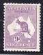 Australia 1916 Kangaroo 9d Violet 3rd Watermark MH - Ongebruikt