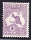 Australia 1916 Kangaroo 9d Violet 3rd Watermark MH - Neufs