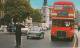 London Policeman Controlling Traffic: : MORRIS 1100, SUNBEAM RAPIER, AEC DOUBLE-DECKER BUS - St.. Pauls - England - Turismo