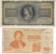 Lot Of 2, Greece #118 1,000 Drachmai 1942 &amp; #204 200 Drachmas 1996 Banknotes Currency - Griekenland