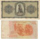 Lot Of 2, Greece #118 1,000 Drachmai 1942 &amp; #204 200 Drachmas 1996 Banknotes Currency - Greece