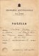 SEMINARIO ARCIVESCOVILE DI PALERMO  /   Pagella Scolastica  Anno Scolastico 1941 -1942  _ A. XX - Diplomi E Pagelle