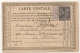 SAGE 10C Sur Carte Précurseur, PARIS BT MAGENTA. - 1877-1920: Semi Modern Period