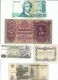 Lot Of 5 European Banknotes &amp; Coupon, Croatia #27, Hungary #98, Italy Ticket? Coupon?, Russia #268b, Turkey #192 - Vrac - Billets