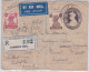 INDIA - 1945 - ENVELOPPE ENTIER POSTAL Par AVION RECOMMANDEE De BAREILLY Pour DOVER - 1936-47  George VI