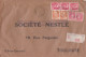 1949 - ENVELOPPE De AURILLAC ANNEXE 1 (CANTAL) Pour NESTLE à TOULOUSE - BEL AFFRANCHISSEMENT GANDON + MAZELIN - 1945-54 Marianne Of Gandon