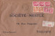 1949 - ENVELOPPE De AURILLAC ANNEXE 1 (CANTAL) Pour NESTLE à TOULOUSE - BEL AFFRANCHISSEMENT GANDON + MAZELIN - 1945-54 Marianna Di Gandon