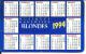 CAL336 - CALENDARIETTO 1994 - MUSIQUES GAULOISES BLONDES EMOTIONS - Formato Piccolo : 1991-00