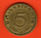 *** 5 Reichspfennig 1937 J ***  KM 91 - 3er / Third / 3. Reich - Alu-Bro - ALEMANIA / DEUTSCHLAND / GERMANY - 5 Reichspfennig