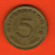 *** 5 Reichspfennig 1938 G ***  KM 91 - 3er / Third / 3. Reich - Alu-Bro - ALEMANIA / DEUTSCHLAND / GERMANY - 5 Reichspfennig