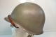 Delcampe - Copie De Casque US Deuxieme Guerre Mondiale. M1 Patiné. Complet. Idéal Reconstitution - 1939-45