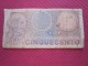 Italie Italia Biglieto Di Stato A. Corso Legale 500 Lires BANK BILLET DE BANQUE BANCONOTE BANKNOTE BILLETES BANKNOTEN - Biglietti Di Stato