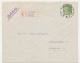ROSKILDE Provisional Registered Handstamp On Label Used 1939 - Lettres & Documents