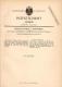 Original Patentschrift - N. Spaniol In Schiffweiler , 1884 , Gewölbe - Lehrbogen , Träger , Architektur , Bau !!! - Architectuur