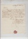 LETTRE DE BRUXELLES POUR GAND AVEC GRIFFE BRUXELLES SANS N° DE DEPART - 1795+ VERSO + SIGNATURE - Linear Postmarks