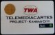 USA - Smart Card Test / Demo - Bull Chip - TWA Airline - Kansas City - (US48) - Cartes à Puce