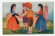 Spain Dance  Sardana Sardanes  Tarjeta Postal Firmada Artista Cervello Vintage Original Postcard Cpa Ak (W3_2783) - Otros & Sin Clasificación