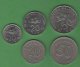 Malaysie  Malaysia  Set 5 Coins - Malesia