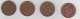 Grande Bretagne Monnaies   LOT 4  Pieces Set4 Coins  Two Pence 1971, 1992, 1997, 1994 - Sammlungen