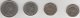 Grande Bretagne Monnaies   LOT 4  Pieces Set 4 Coins  Twenty Pence 1982, 5 New Pence 1971, 10 New Pence 1977 - Collections