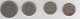 Grande Bretagne Monnaies   LOT 4  Pieces Set 4 Coins  Twenty Pence 1982, 5 New Pence 1971, 10 New Pence 1977 - Sammlungen