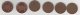 Grande Bretagne Monnaies   LOT6  Pieces Set 6 Coins  One Penny 1975,1979,1980,1987 - Collections