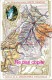 Chromo "Chocolaterie D'Aiguebelle". Thème: Les Départements: Haute Garonne, Toulouse, St.Gaudens, Muret, Villefranche... - Aardrijkskunde