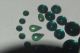 LOT De PIERRES PIERRERIES En VERRE Pour CREATION BIJOU VERT Et NOIR JAIS - Perles