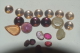 LOT De PIERRES PIERRERIES En VERRE Pour CREATION BIJOU ROSE VIOLET - Perles