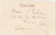 CPA PAKISTAN KARACHI Frere Hall Religion Mission Strange Envelope Stamp Reglued Front 1904 - Pakistan