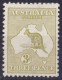 Australia 1913 Kangaroo 3d Olive 1st Wmk Die I MH - - Mint Stamps