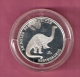 CUBA 5 PESOS 1993 DINOSAURUS APATUSAURUS ZILVER PROOF - Cuba