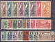 CONGO - 1933 - YVERT N° 113/134 * MHL TOUS TRES BEAUX ! - COTE = 240 EUR. - - Ongebruikt