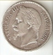 MONEDA DE PLATA DE FRANCIA DE 5 FRANCOS DEL AÑO 1870 NAPOLEON III LETRA A (COIN) SILVER-ARGENT - Otros & Sin Clasificación