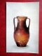 Amphora Of Brown Glass With Relief Design , Syria , I Century AD - Antique Glass - 1974 - Russia USSR - Unused - Sonstige & Ohne Zuordnung