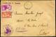 MAROC - N° 142 + 167 OBL. TAOURIRT LE 18/6/1940 POUR OUJDA, AVEC C.S. CONTROLE CIVIL DE TAOURIRT - TB - Cartas & Documentos