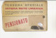 PO2218C# BIGLIETTO TESSERA PENSIONATO - RETE URBANA TORINO - TRAMWAY AUTOBUS TRAMVIE ATM Anni '60 - Europe