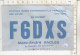 PO2336C# CARTE QSL - STATION RADIO EXPERIMENTALE FRANCAISE - F6DXS POISSY 1975 - Radio