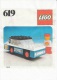 Lego 619 Voiture De Course Avec Copie Couleur Du Plan Sans Autocollants Voir Scan - Lego System