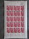 MAROC Ex Protectorat Français  Feuille 25 Timbres **  Coin Daté N° 288 Y/T  C/62 € Sheet Of 25 Stamps Rating:€ 62 - Neufs