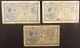 B00255 NBBB-3 06/06/1922 29/12/1920 25/11/1920 B *1/2 3 Billets - 1 Franc