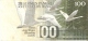 BILLETE DE FINLANDIA DE 100 MARKKAA DEL AÑO 1986  (BANKNOTE) BIRD-PAJARO - Finlandia